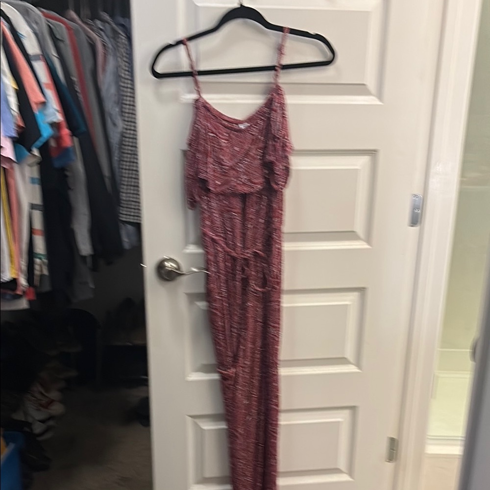 Old Navy Red Jumpsuit